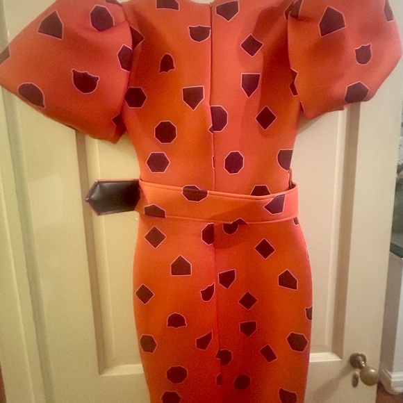 ASOS scuba midi dress - Picture 2 of 4